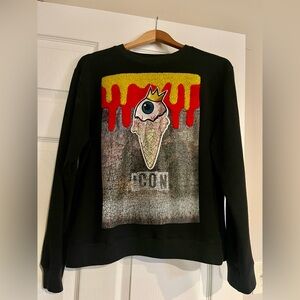 SPARK Carpet sweatshirt / Cult Ice Cream Eyeball Graphic